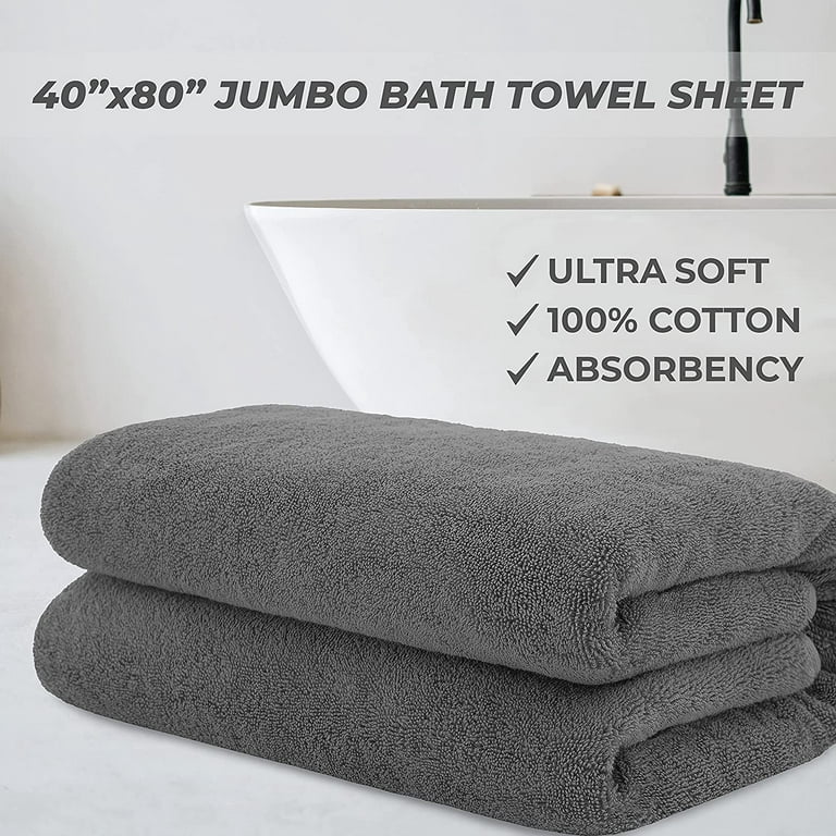 8 Pcs Green Stripe Large Bath Towels Set Oversized Bath Sheet 2 Bathroom  Towels,2 Hand Towels,4 Washcloths Soft Jumbo Towels Absorbent Shower Towel