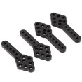 thumbnail image 4 of 4Pcs CNC Metal Mount Adjust Height Angle Stand for RC Crawler Car Axial SCX10 90046 D90 D110,Black, 4 of 5