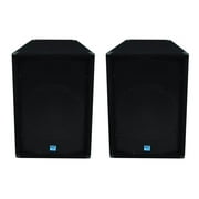 2 GEMINI GT-1504 1400W 15" Portable Trapezoid Pro Audio DJ Passive Loudspeakers