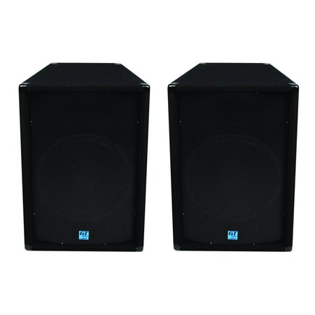 2 GEMINI GT-1504 1400W 15" Portable Trapezoid Pro Audio DJ Passive Loudspeakers