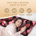 thumbnail image 6 of Naloa Ladybugs and Red Hearts Body Pillow Cover, Pillowcases with Hidden Zipper Breathable Long Pillow Case (Pillows are not included,20x54 inch), 6 of 7