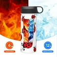 thumbnail image 6 of Sikiie Fly Flying Ladybug Print 18OZ Insulated Straw Cup, Portable Leak-proof Sports Water Bottle, Stainless Steel Water Cup Suitable for Home and Outdoor, 6 of 8