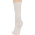 thumbnail image 6 of 7BIGSTARS KINGDOM Women's Cotton Dress Socks - 4 Pack Medium - Solid Casual Crew Lightweight Calf - Sock Size 9-11 Shoe Size 5-9 M White, 6 of 9