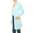 thumbnail image 2 of Women's Classic Long Sleeve Cardigan with Side Pockets for Everyday Wear, 2 of 6