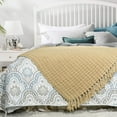 thumbnail image 3 of Home Soft Things Space Yarn Throw - Light Camel - 60" x 80" Jumbo, 3 of 7