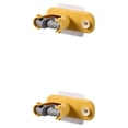 thumbnail image 4 of Bewildely Estante para escobas impermeable, autoadhesivo, de Color sólido, sin perforaciones, para el hogar, cocina, baño, portaescobillas, Amarillo 2Conjunto, 4 of 6