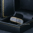 thumbnail image 3 of Jewelry Avalanche Deer Antler Inlay Mens Wedding Band Tungsten Carbide Dome Gold 8mm, 3 of 4