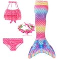 thumbnail image 1 of Girl Swimsuit Three-Piece Bikini Tail for Swimming, 1 of 7