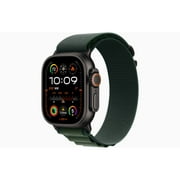 Restored Apple Watch Ultra 2 GPS + Cellular 49mm Black Titanium Case with Dark Green Alpine Loop Band - Small (Refurbished)