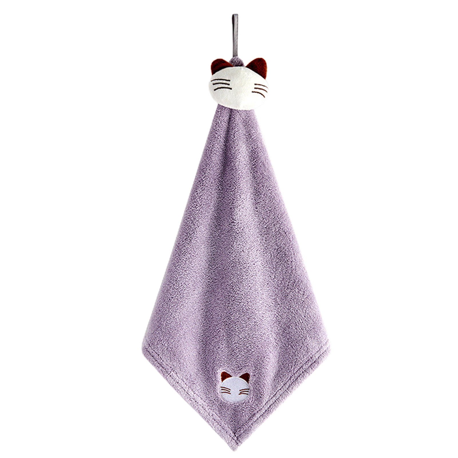 Mul-Colors Kitchen Hand Towel Hanging Loop Soft Coral Soft Hand