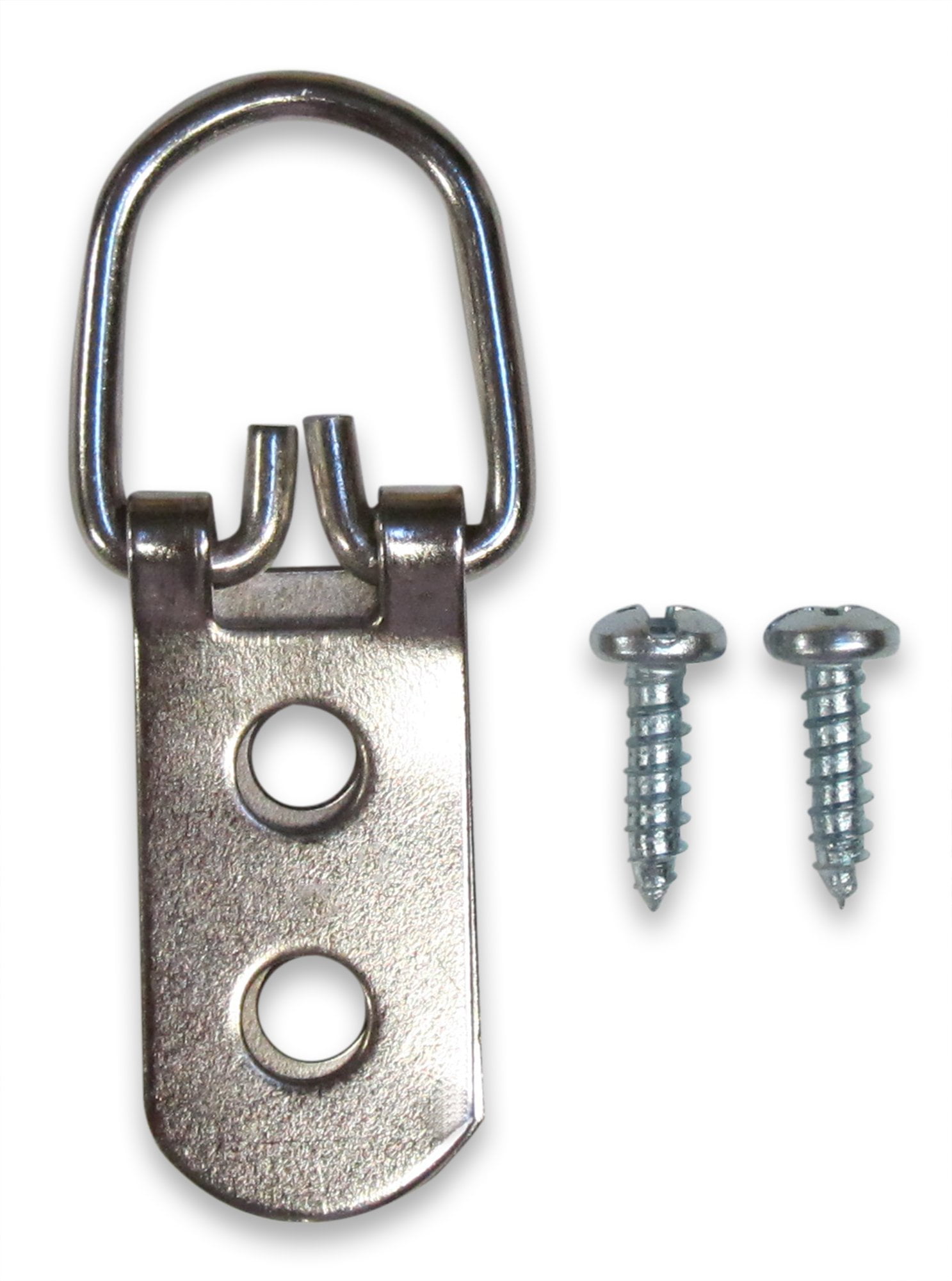 50 Extra Heavy Duty 2 Hole Wide Base D Ring Hangers By AMS with 100 Mounting Screws