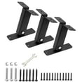thumbnail image 2 of Soportes para elevador de techo Soporte de elevador de techo Marco estable negro Soportes de soporte de pérgola de ángulo ajustable para pérgolas 3 piezas, 2 of 8