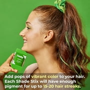 Hally Hair Shade Stix, Patent-Pending Temporary Hair Makeup, Green, Vegan, 12 ml