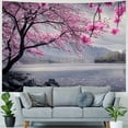 thumbnail image 4 of BCIIG  Japanese Tapestry for Bedroom Aesthetic, Asian Cherry Blossom Landscape Tapestry Wall Hanging, Ocean Nature Scenery Wave Wall Tapestry for Living Room Office Dorm Asia Art Decor Painting, 4 of 6