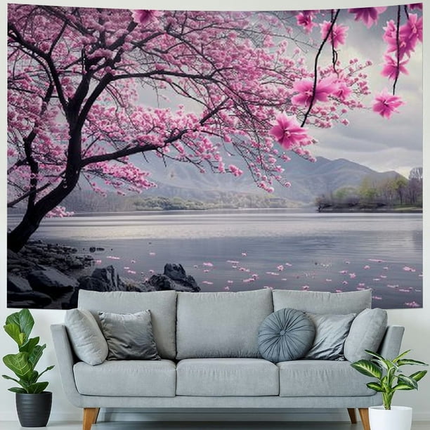 BCIIG Japanese Tapestry for Bedroom Aesthetic, Asian Cherry