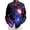 ZE Dark Purple, variant on Shirts For Men Casual Plus Size Loose Full Carnival Digital Print Lapel Long Sleeve Button Down Blouses Loose Fall Tops Multicolour L