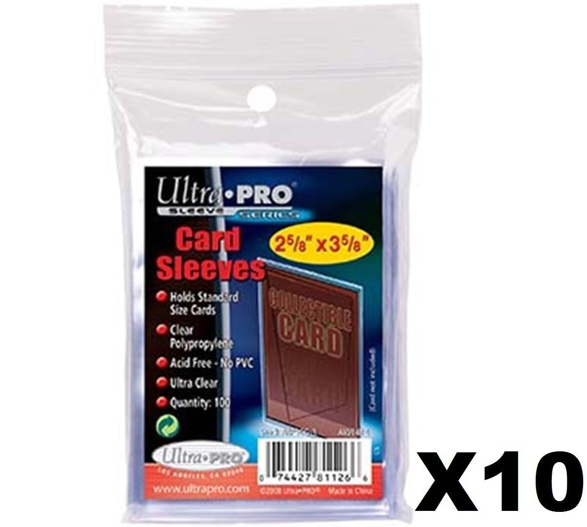 1000 Ultra Pro Sports Card Soft Penny Sleeves FREE SHIPPING 10 Packs of 100