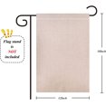 thumbnail image 6 of Blank Flags 12"x18" Double Sided Burlap Flag Small, DIY Garden Flag Lawn Flag for Outdoor Outside Decor, 6 of 6