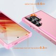 thumbnail image 6 of Dteck for Samsung Galaxy S24 Ultra Case, Hybrid Shockproof Rugged Hard PC TPU Bumper Protective Cover for Samsung Galaxy S24 Ultra,Pink, 6 of 8
