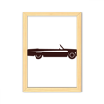 thumbnail image 1 of Cuadro de madera Unbranded decorativa A4 silueta autos clasicos, 1 of 3