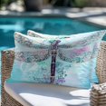 thumbnail image 4 of Throw Pillow Covers 12x20 Inch Inch Set of 2 Dragonfly Decorative Pillow Covers Watercolor Dragonfly Cushion Cover Pillowcase for Sofa Couch Bed Home Decor, 4 of 9