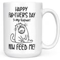 thumbnail image 2 of Father's Day Coffee Mug Ideas For Cat Dad From Son Happy Further's Day To My Father Now Feed Me Cat Dad Gifts Custom Name Novelty 11 15oz Ceramic White Tea Cup, 2 of 7