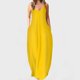 thumbnail image 2 of Vestido largo de playa de fiesta ajustado de Color sólido sin mangas con cuello en V y cintura media a la moda para mujer Pompotops ghjkhdj7871, 2 of 5