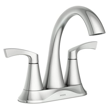 MOEN 84467 Korek 4 in. Centerset 2-Handle Bathroom Faucet in Chrome