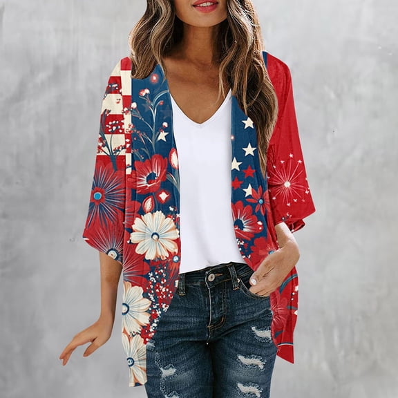 Womens Beach Coverups Casual Kimono Swimsuit Bikini Cover Up Loose Summer Swimwear Cardigan for Vacation