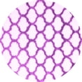 thumbnail image 1 of Ahgly Company Indoor Round Trellis Pink Contemporary Area Rugs, 3' Round, 1 of 4