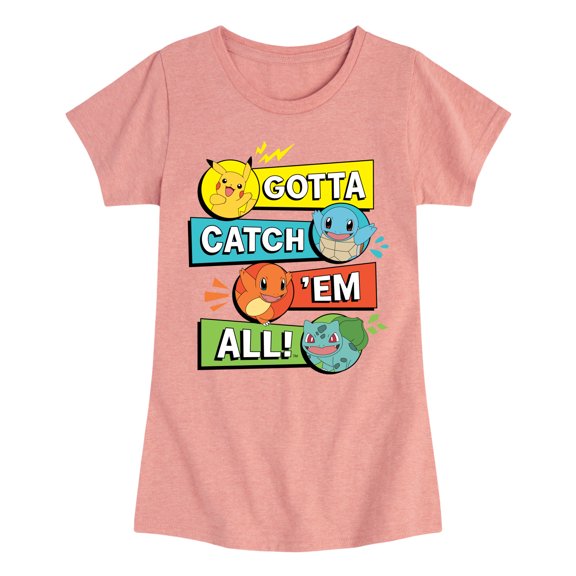 Pokémon  - Partners Gcea Grid - Youth Girls Short Sleeve Graphic T-Shirt