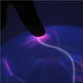 thumbnail image 3 of Inteprter Globo de cristal relámpago de 6/8 pulgadas, lámpara de noche de nebulosa táctil con luz azul, esfera electrostática, Control de Iluminación y accesorios 8 pulgadas, 3 of 6