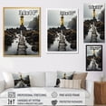 thumbnail image 4 of Designart "Misty Horizon Coastal Sky painting III" Cityscapes Floater Framed Canvas Art Print, 4 of 7