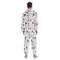thumbnail image 7 of Fruits Cute Pattern Design Adult onesie Pajamas, Crystal Velvet Ultra Soft Warm Jumpsuit for Men and Women, 7 of 7