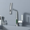 thumbnail image 4 of kurtrusly LED Temperature Display Sink Faucet Liftable And Easy Installation Liftable And 360° Rotation Black, 4 of 6