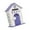 Purple, variant on Baoblaze Wall Mount Mail Wooden Post Box Collection Box Decorative Mail Box Blue
