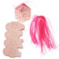 thumbnail image 1 of OULII 50pcs Party Treat Boxes Pink Paper Gorgeous Design for Bridal Showers, 1 of 4