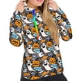 thumbnail image 4 of KLL Happy Halloween2 for Womens Pullover Hoodie with Pocket Hooded Long Sleeve Shirts Sweatshirt for Women-Large, 4 of 7