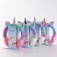 thumbnail image 4 of Unicorn Cable Headphones Over Ear Plush Headset Cat Ears Design（Style 4）, 4 of 4