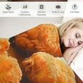 thumbnail image 3 of BCIIG Chicken Nuggets Love Warm Lightweight Blanket Soft Fleece Blankets All Seasons for Sofa Decor Cow Gifts - Long-lasting Blanket for All Seasons Lightweight Soft Blanket 60x80in, 3 of 6