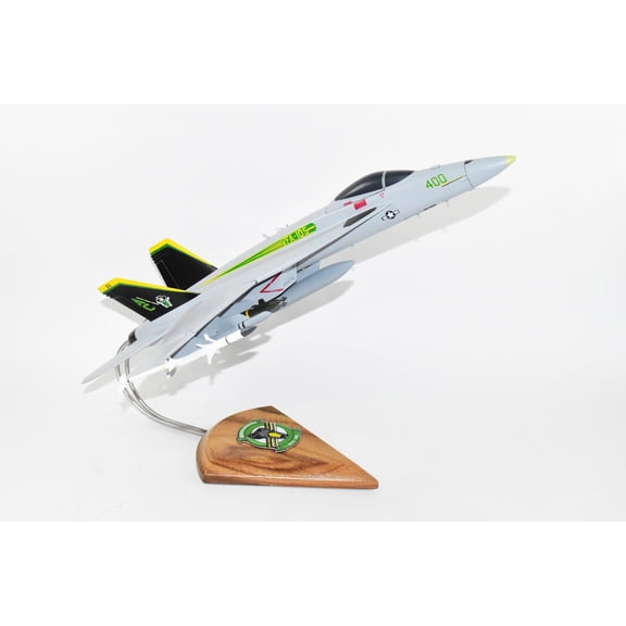 VFA-105 Gunslingers F/A-18E Model, Navy, 1/40th (18") Scale, Mahogany