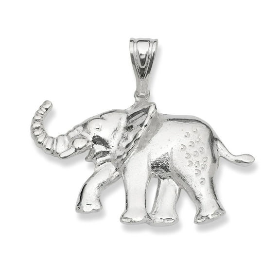 Lucky Elephant .925 Sterling Silver Pendant Necklace