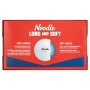 Noodle Long and Soft Golf Balls 15pk, White