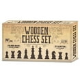 thumbnail image 7 of Brybelly Natural Wooden Folding Chess Game with Staunton Wood Carved Pieces, 14-Inch, 7 of 7