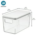 thumbnail image 2 of iDesign Pantry Bin with Lid - Plastic Storage Bin with Handles for Fridge or Kitchen Cabinets, 2 of 8