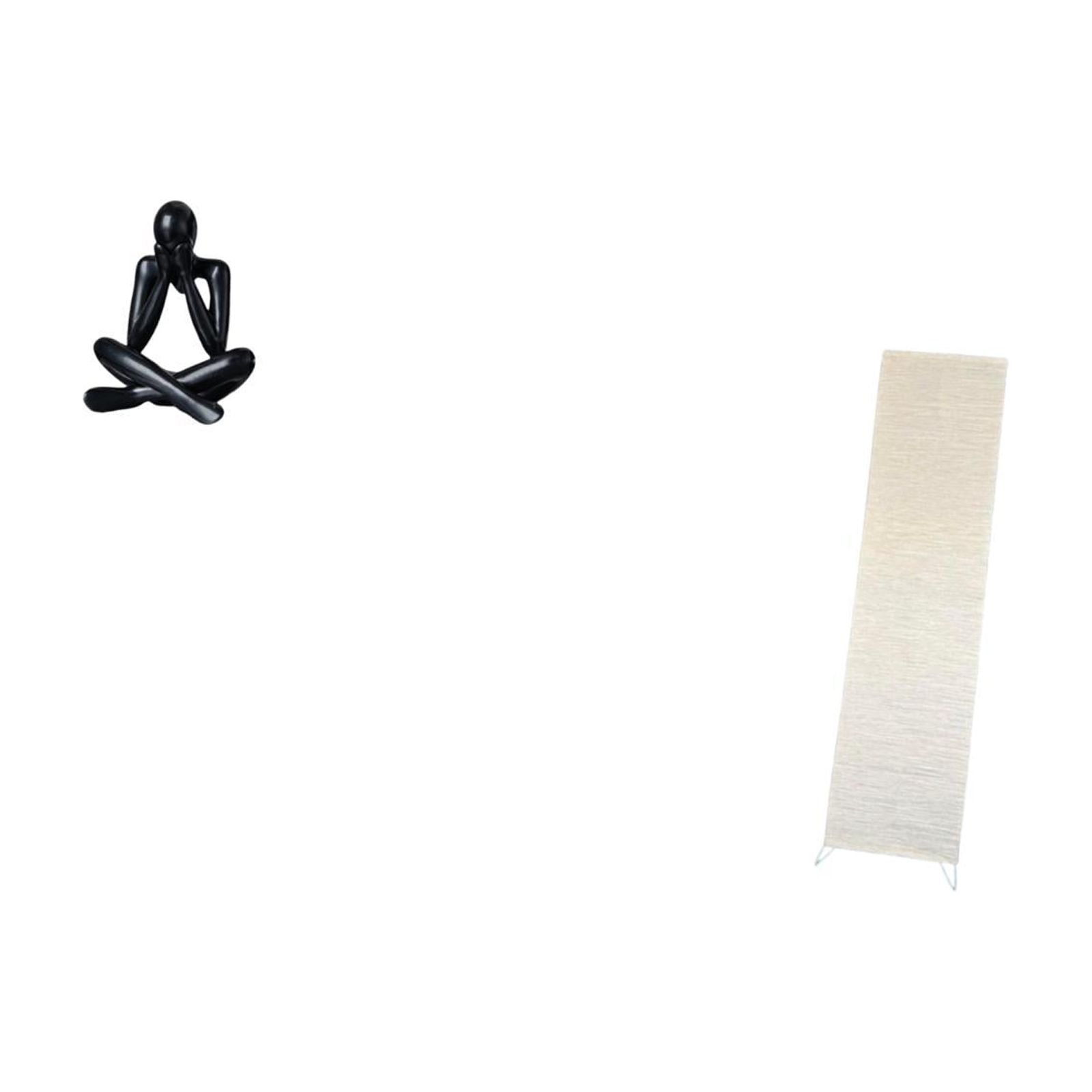 Desktop Figurine Thinker Abstract Sculpture Floor Lamp Shade Lightweight PP Material for Home Office Living Room Decor