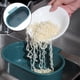 thumbnail image 3 of Injueey Cesta eficiente del colador del fregadero de la cocina para una fácil limpieza y mantenimiento, separación en seco y húmedo Organizadores de utensilios de cocina azul oscuro, 3 of 6