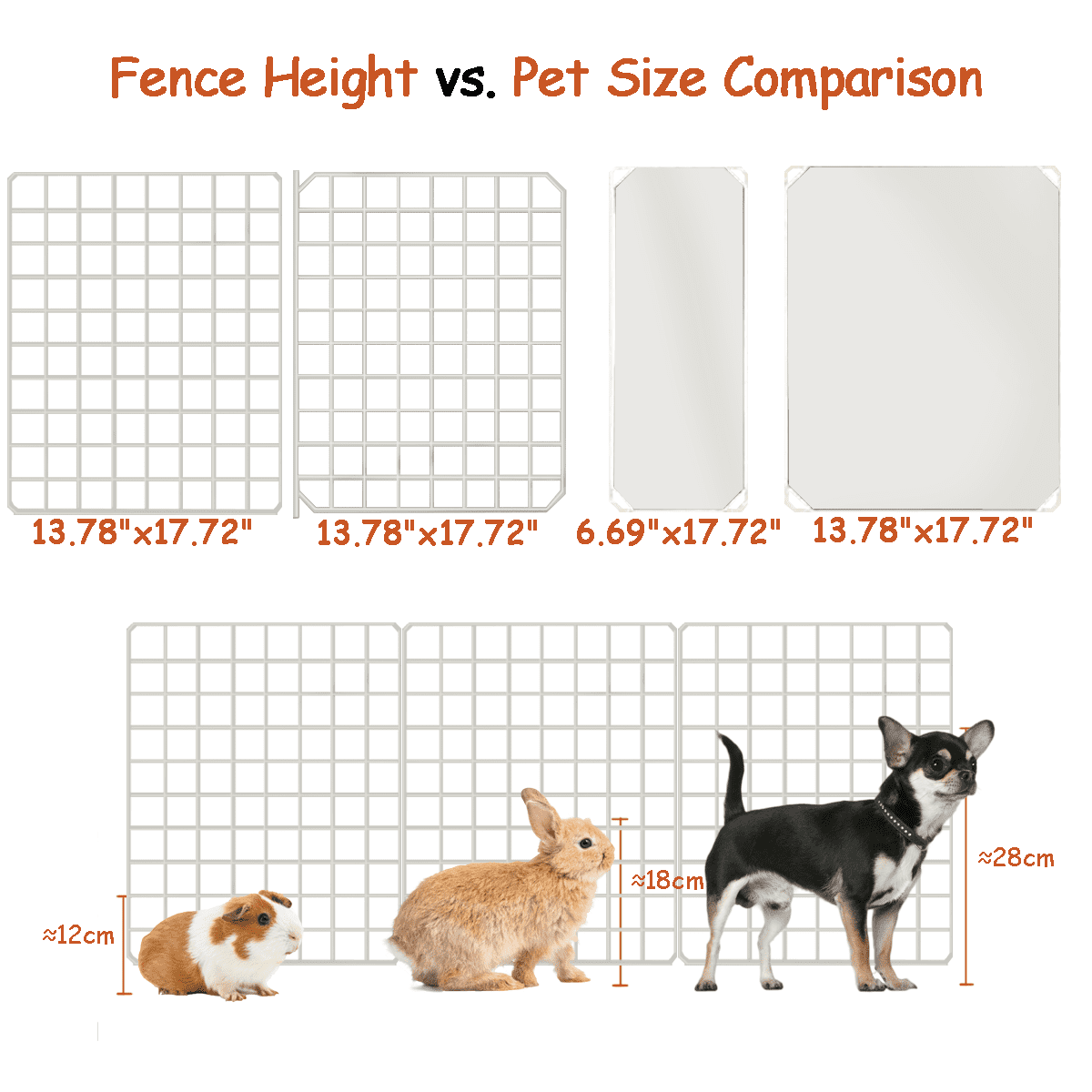 Aqwiopr 16-Panel Metal Pet Playpen Puppy Playpen with Door - Foldable, Indoor/Outdoor Use - 1 Pack
