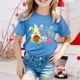 thumbnail image 2 of Easter for Boys Vintage Comfy Blue Rabbit Print Summer Easter Tshirt 2026 Happy Easter Tees Cotton Short Sleeve Tops, 2 of 5
