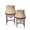 Beige, variant on Langford Home 16"/13" Metal Cachepot Cauldron 2PC Set with Black Stands, Distressed White